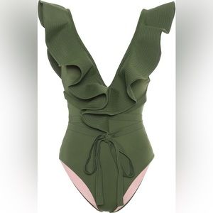 JOHANNA ORTIZ M On The Shore Ruffle Swimsuit